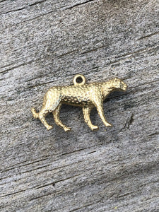 14k Cheetah Charm