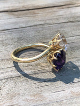 Load image into Gallery viewer, 18k Yellow Gold Toi et Moi Ring